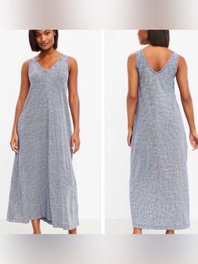 lou & grey soft slub maxi pocket tee dress Lou Oversized Tee Dress - Heather Grey
